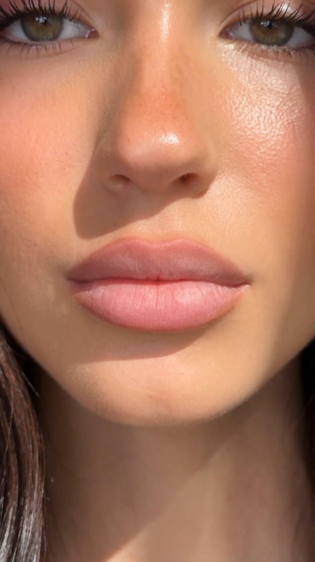 Close-up of lips before application